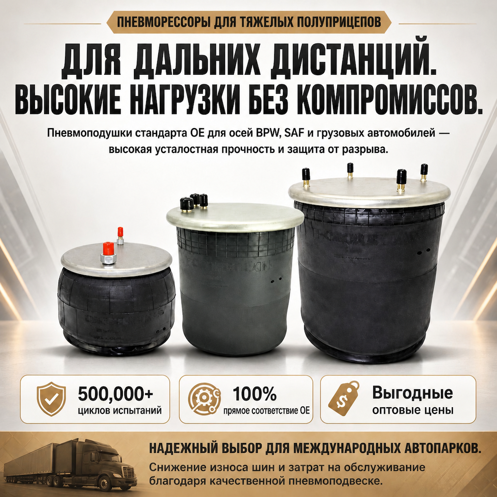 Пневморессоры для грузовиков